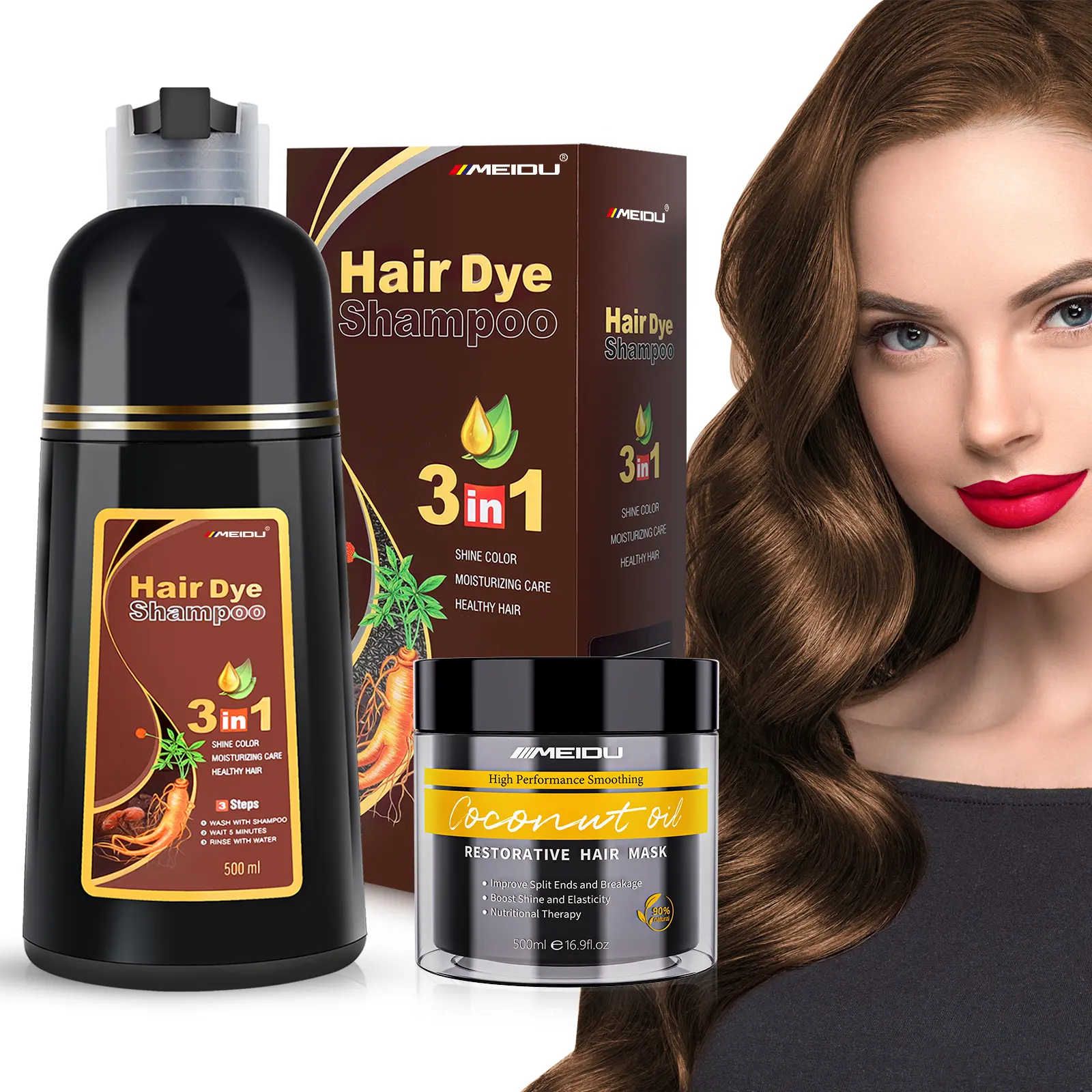 Dark Brown*1 + Hair Mask