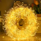 【Biack Friday】65.6ft LED Fairy Lights, 600 LEDs, USB Powered, Remote Control, Christmas Wedding Party Festive Decorations, Twinkle Lights