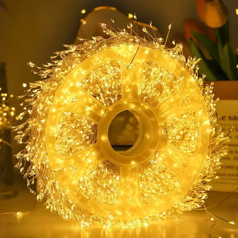 65.6ft LED Fairy Lights, 600 LEDs, USB Powered, Remote Control, Christmas Wedding Party Decorations