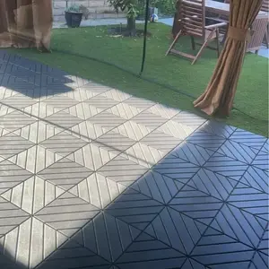 HZ- Interlocking Deck Tiles - Easy and Quick InstallationEasy to Install, Easy to Clean, Suitable for Porch, Poolside,Outdoor & Indoor Balcony Backyard