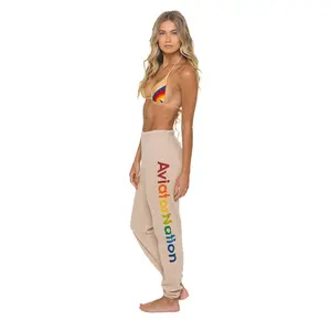 AVIATOR NATION SWEATPANTS - SAND
