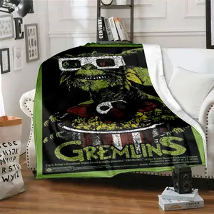 Gremlins 08 patterned printed blanket, a blanket for the living room, bedroom, office and lunch break, a portable blanket suitable for all four seasons, a holiday gift for family and friends, and a Christmas de