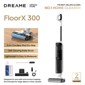 Dreame  FloorX 300 Cordless Wet Dry Vacuum & Floor Washer, Dual-Edge Brush, Self-Cleaning, 20 Min Runtime, for Hard Floors