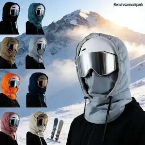 3-in-1 Helmet-Compatible Thermal Ski Balaclava – Fleece-Lined Windproof Face Mask Neck Gaiter, Perfect for Skiing Snowboarding Cold Adventures