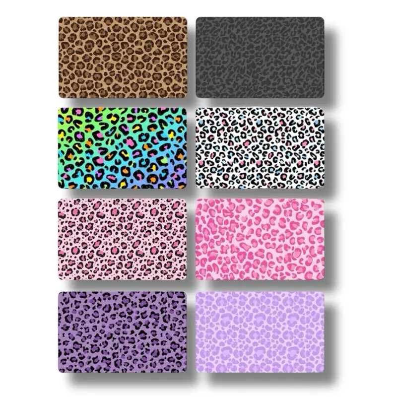 Leopard Print Card Skin - Premium Vinyl Sticker with Large Chip, Water Resistant, Removable, Available in Small or No Chip Options
