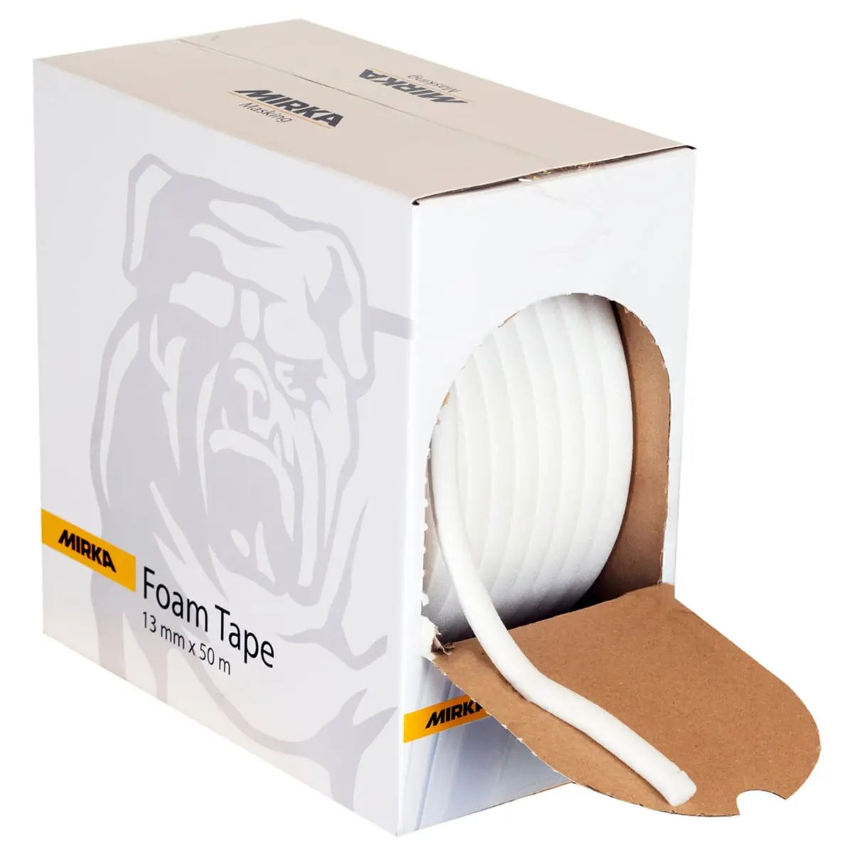 Mirka Abrasives MRK9190113001 0.5 in. x 164 ft. Essentials Foam Masking Tape