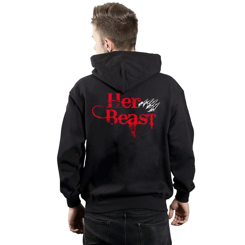 Her Beast His Beauty Hoodie, Beauty And The Beast, Matching Couple Hoodies, His And Hers Sweatshirts, Valentine’S Day Outfits, Gift Couples