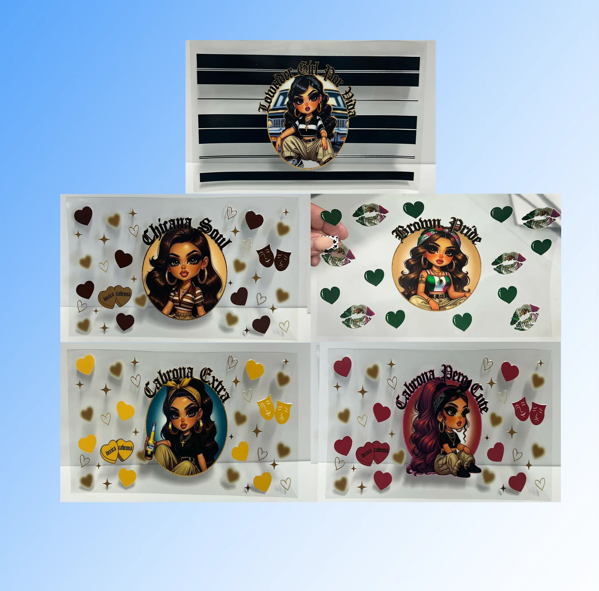 bundle Chicana uvdtf wrap bundle Chicana uvdtf wrap