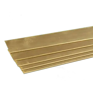 Brass Strip: 0.032" Thick x 1" Wide x 36" Long (5 Pieces)