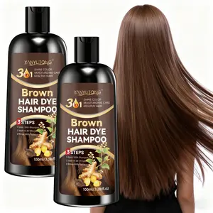 100ML Herbal Hair Dye Shampoo, Gentle Non-Irritating, Hair Coloring and Conditioning, Healthy Glossy Strands, Haircare Shampoo