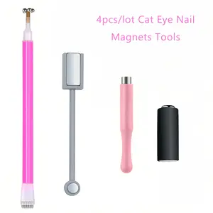 Multi Functional Cat Eye Nail Art Magnets Cat Eye Nail Tools Magnets DIY 4pcs/lot Only Magnets Tools