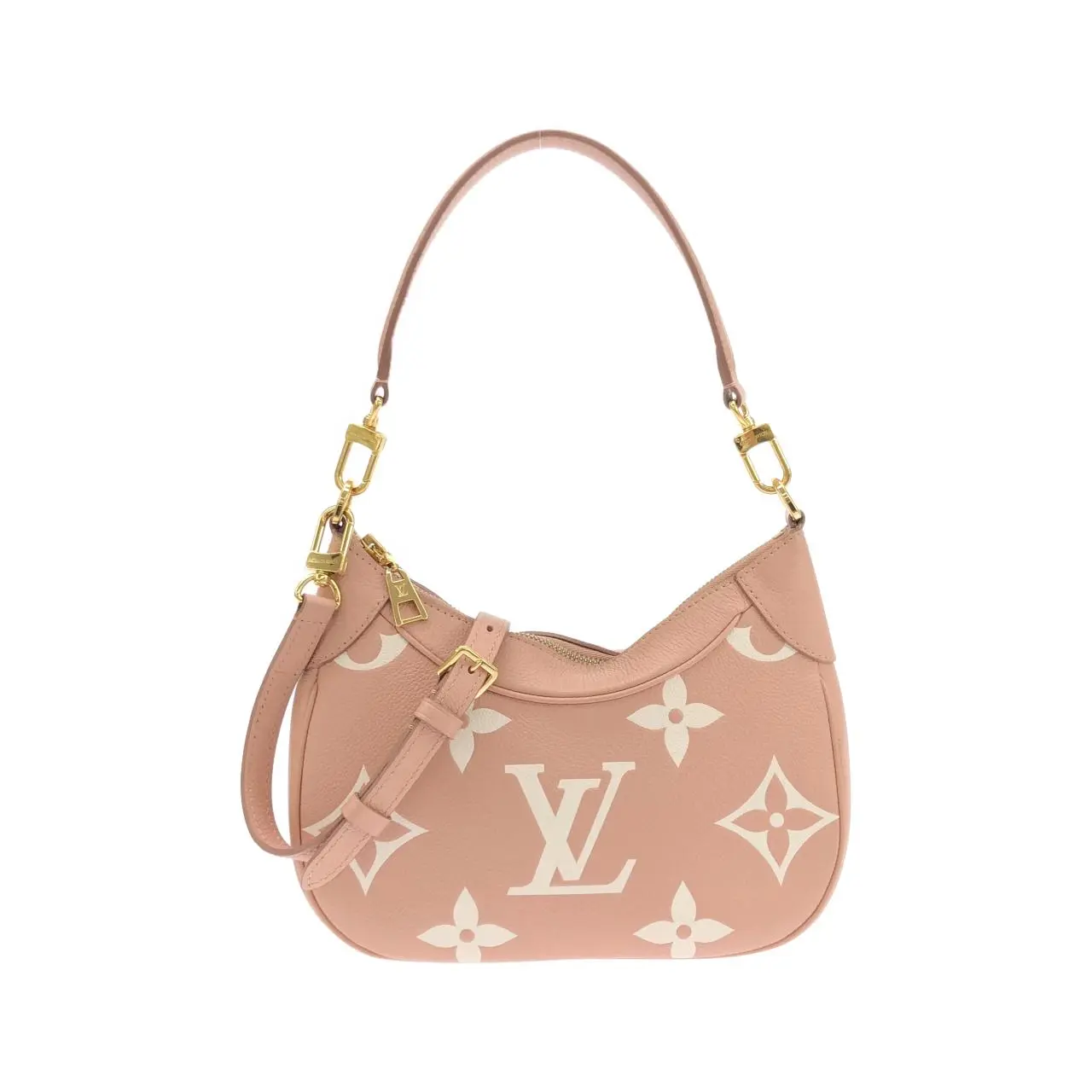 Pre-owned Louis Vuitton Calfskin Shoulder Bags Bagatelle Monogram Empreinte Calf Shoulder Bag