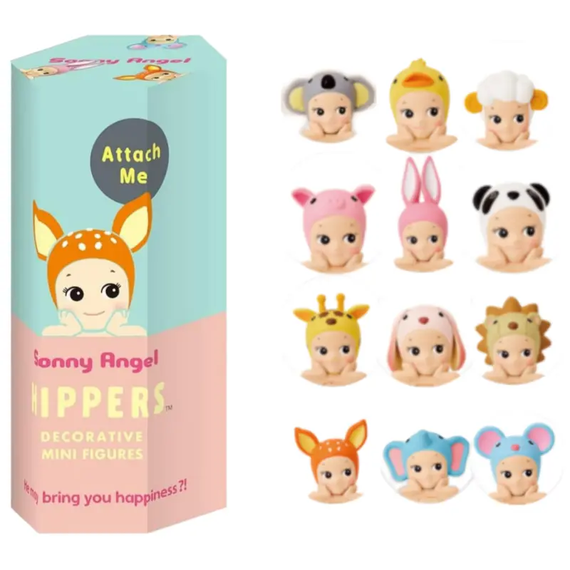 Sonny Angel HIPPERS - Original Mini Figure/Limited Edition Animal Series Blind Box Random Cute Collectible Figurines Gift for Kids Birthday