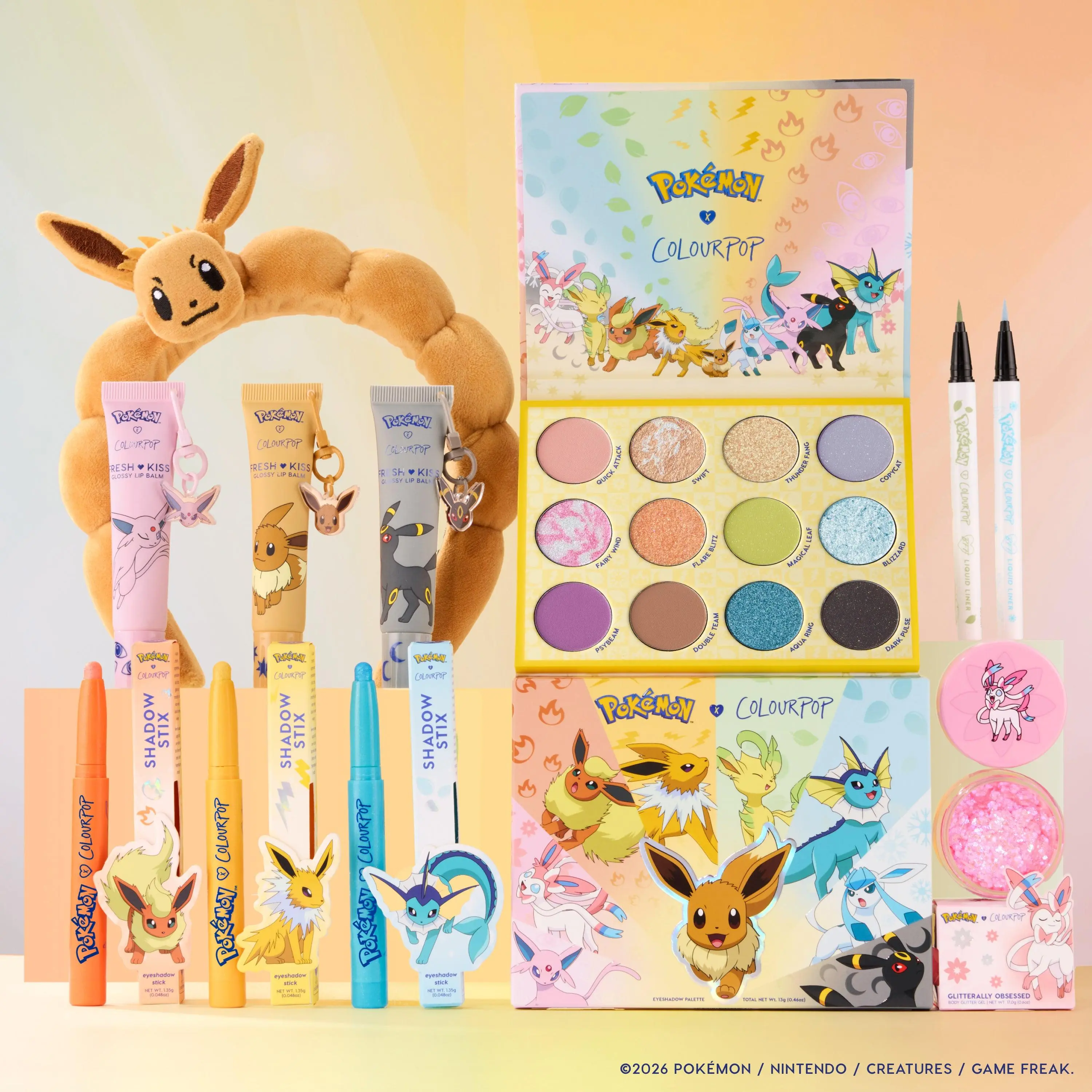 Pokémon x ColourPop: Eeveelution Full Collection