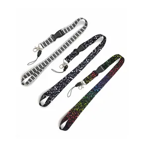 Campus Card with Note Pattern, Universal Phone Lanyard, Star-Chasing Small Card Holder, Music Student ID Strap, Personalized Style Gift