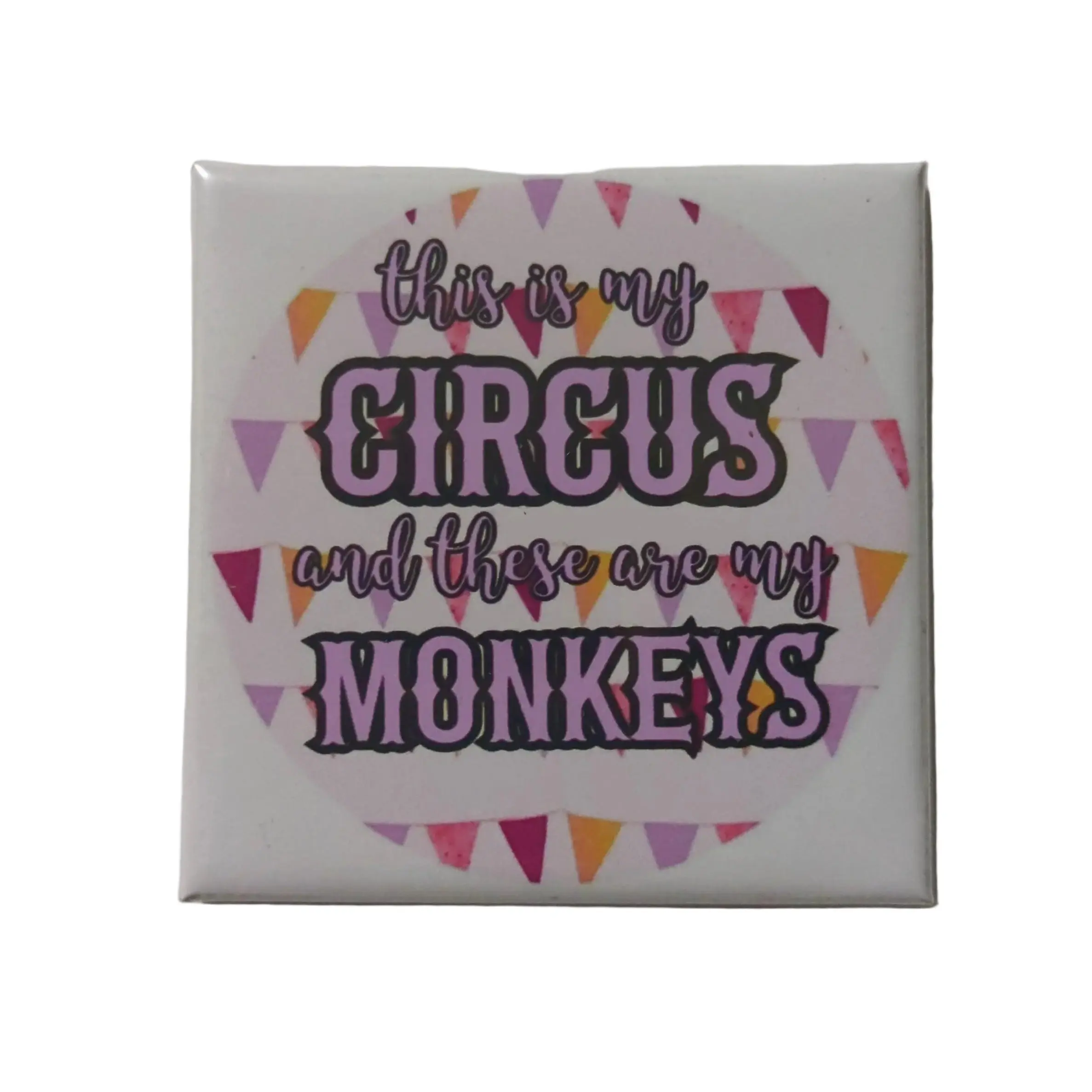 This is My Circus and My Monkeys 2x2 Magnet