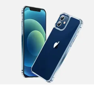 Crystal Series Case for iPhone 12 Mini 5.4-inch, Protective Smartphone Transparent Wireless Shockproof Protection Accessories