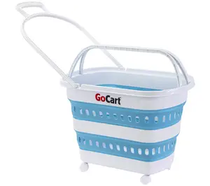 dbest Portable Folding GoCart with 360-Degree Wheels and Handle