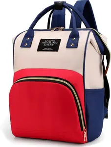 diaper bag waterproof backpack for cute baby boy girl unisex stroller mommy hospital essentials (Multi Color)