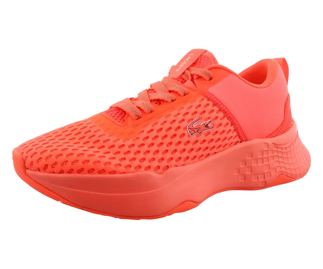 Lacoste Court Drive Women's Sneaker, Chunky Sole Athletic Trainer with Mixed-Material Upper for Casual Sportswear, Sports Shoes, Footwear, Walking Shoes