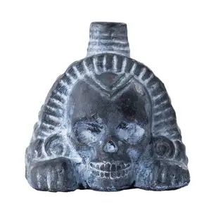 Authentic Aztec Craftsmanship Whistle Decompression Ghost Aztec Death Whistle Thunder Echo Ancient Warrior, Unique Cultural Instrument