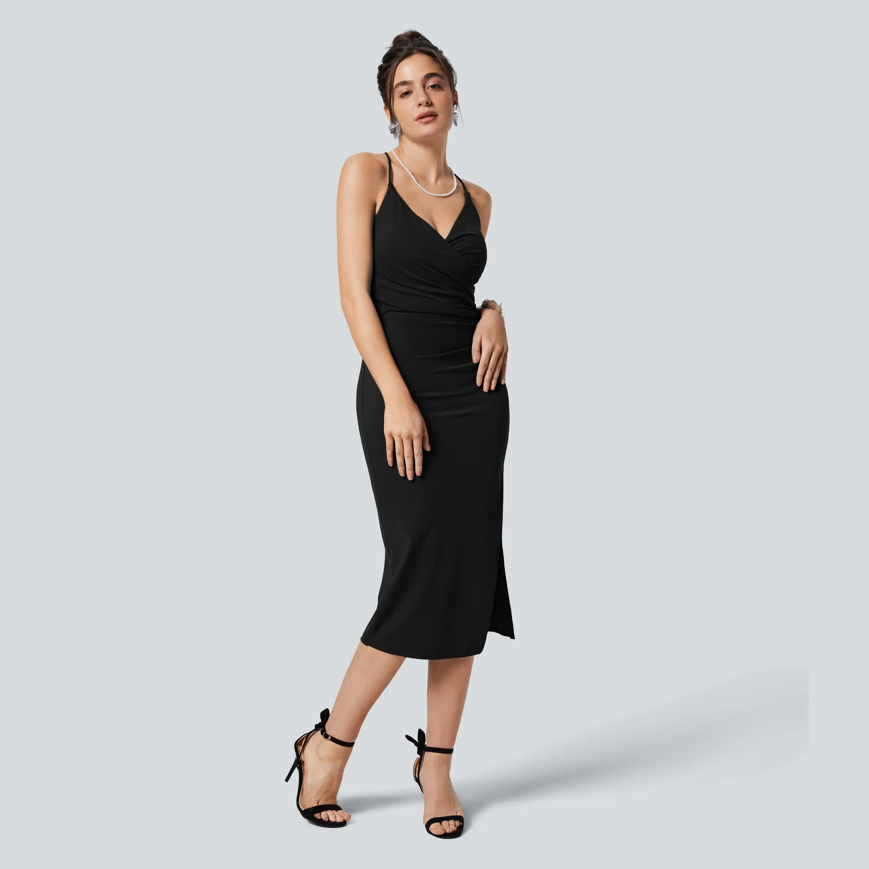 Halara Softlyzero Airy Crossover Ruched Backless Lace-Up Split Bodycon Dress - Cool Touch, UPF50+, for Bridesmaids & Wedding Guests - TikTok Shop Halara Softlyzero Airy Crossover Ruched Backless Lace-Up Split Bodycon Dress - Cool Touch, UPF50+, for Bridesmaids & Wedding Guests - TikTok Shop