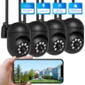 【JOOAN 1080P 360° WiFi Smart Home Security Camera】Multi-Angle Pan/Tilt Panoramic HD, BT/WiFi Connectivity, Color Night Vision, Motion Detection, Two-Way Audio, Automatic Tracking, Alarm, 2.4G WiFi, Mobile App Remote Control, 24/7 recording capability