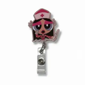 Pink Nurse Injection Badge Reel
