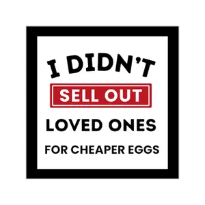 Anti Trump Sticker, Egg Price Sticker, Egg Voters Sticker, Democracy Sticker, Resistance Sticker