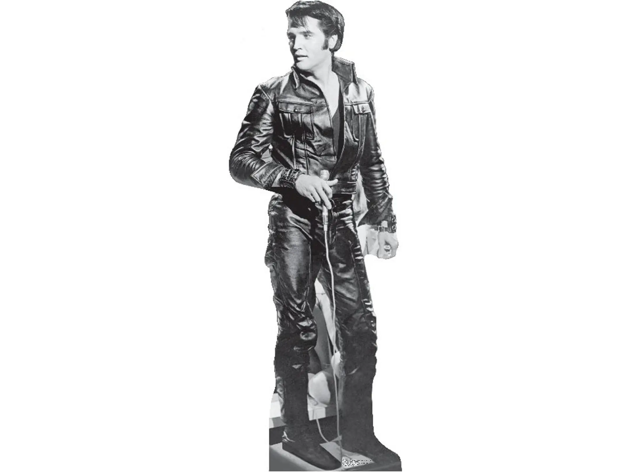 Advanced Graphics Elvis Presley '68 Special Nearly 6' Life-Size Cardboard Cutout - Foldable, Easel Back, Wall Mount, Easy Install, Party & Room Accent Home Decor for Elvis Fans