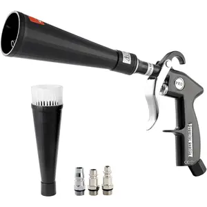 VEVOR Car Cleaning Gun, 6 - 9.2 Bar High - Pressure Air Blow Gun with 2 Set Nozzles, 360 Rotating Nozzle for Complete Cleaning, Quickly Blasts Dirt and Dust from Surface, Work with 1/4 NPT Air CompressorVEVOR Super Brand Day