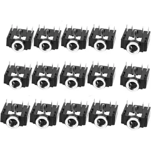 15 count PJ-307 3.5mm Stereo Jack Socket 5 Pin PCB Mount Female Audio Headphone Socket Connector