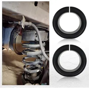 2PCS Universal Coil Spring Spacer for 5-5.5 Inch Cars, Heavy-Duty Thick Rubber Coil Spring Booster Vibration Damping, Enhance Spring Rate Car Accessories