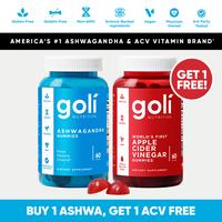 2 Bottles of Goli Best Sellers: 1 Ashwa & 1 ACV