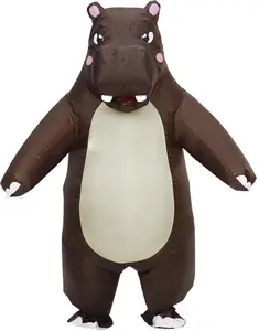 Adult inflatable hippopotamus costume Halloween inflatable costume Funny inflatable Halloween costume