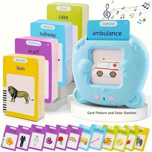 Flash Cards Learning Toy, English Talking Flash Cards For Toddler, Ealry Learning Montessori FlashCard Toys With 224 Basic Sight Words, Speech Training Toys, Children's Sensory Preschool Learning Educational Birthday Christmas Gifts