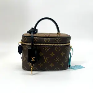 Pre-owned Louis Vuitton Reverse Monogram  Crossbody Bags LV Vanity PM Coated Canvas,Leather Small