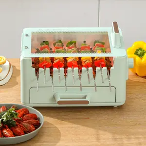 LECHEER LIVELIFE 360° Rotating Skewers Grill - Multi-Function BBQ Oven in Blue 1pc