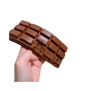 Super Soft Finger-Absorbing Chocolate Bar Squishy, Slow Rebound, Simulation Food, Stress Relief, Squeeze Toy