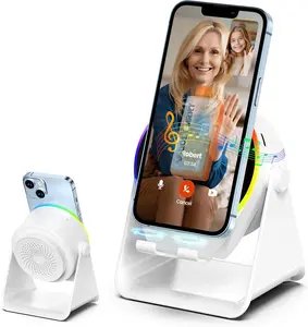 IosstM, arry Cell Phone Stand Mount for Desk, Adjustable Height & Angle Phone Holder, 360 Degree Rotating Desktop Phone Stand Compatible with iPhone, Samsung and All Phones  Smartphone Cellphone