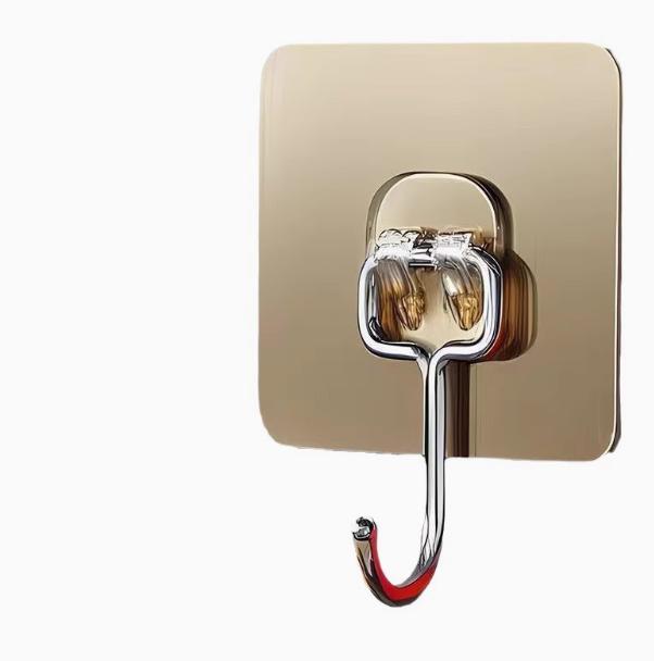 10 pieces of wall mounted hooks with strong adhesive and no need for drilling holesThey can be used to stick kitchen items on the wall without leaving any marks The hooks are made of durable materials Organiser Organizing