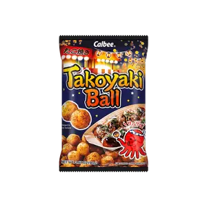 CALBEE Takoyaki Balls - Crunchy Seafood Snack, 14.46oz Crispy