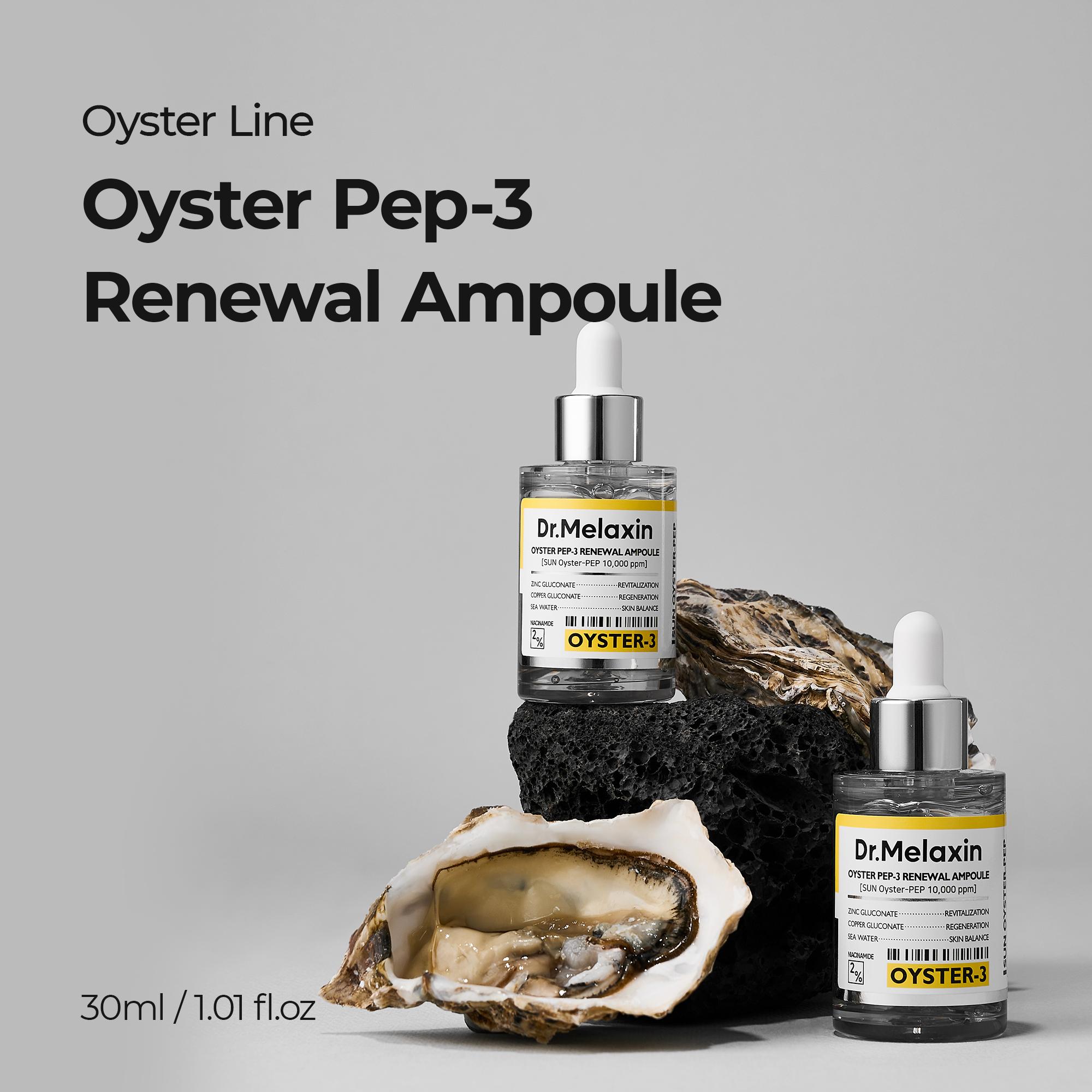 [Dr.Melaxin Official] Oyster Pep-3 Renewal Ampoule | Anti-aging, Wrinkles, Elasticity, Brightening, Dull Skin, Firming | Korean Cosmetics