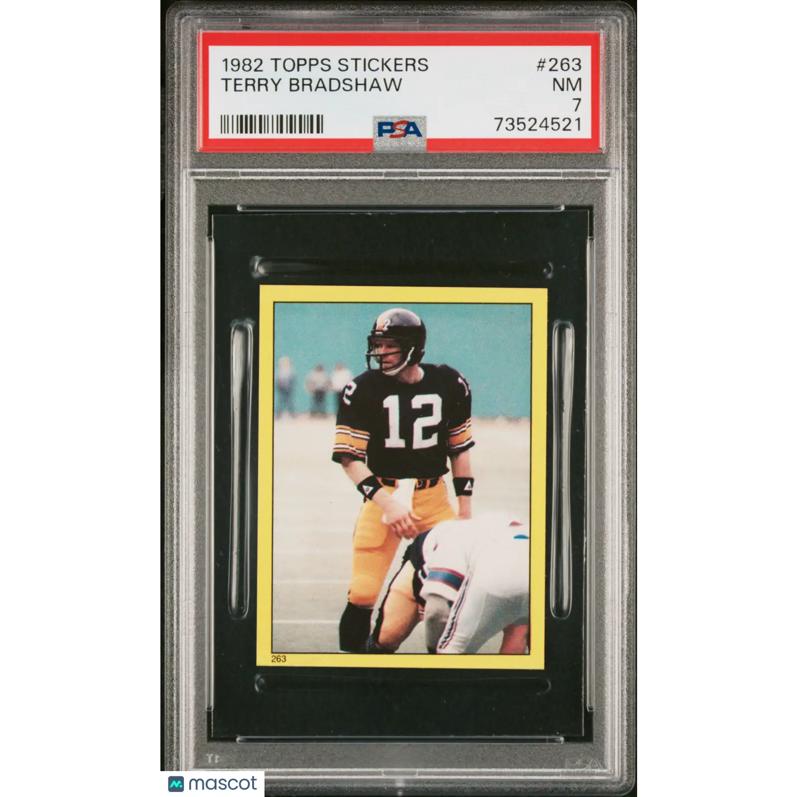 Terry Bradshaw PSA 1982 Topps Stickers Football #263 7 73524521