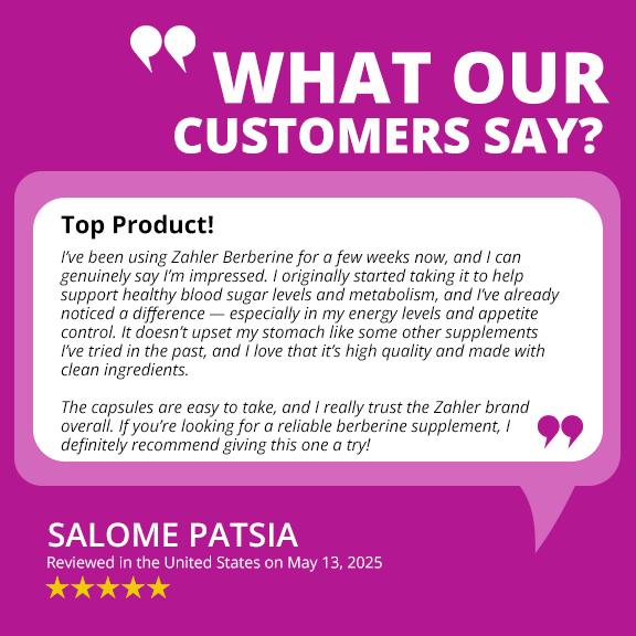 Zahler Berberine with Clinically Studied Berbevis Natural Wellness Formula 60 Vegan Capsules for Men & Women High Potency Glucose Support Supplement