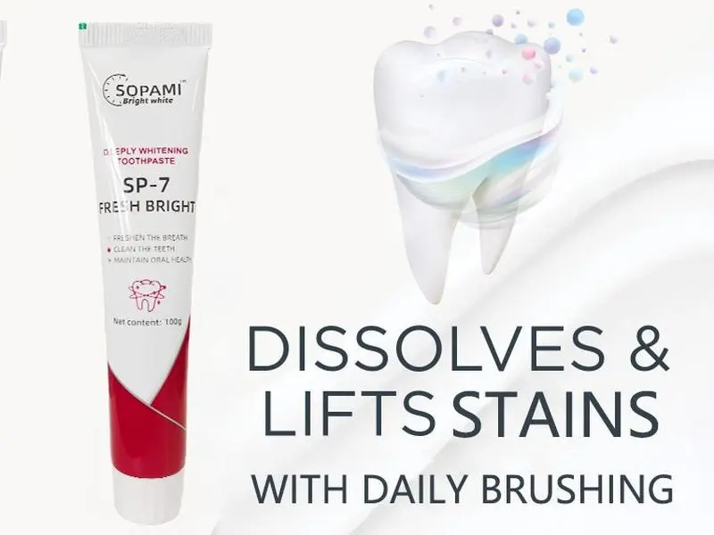 SP7 Probiotic Toothpaste Whitening, Sopami SP-7 Probiotic Whitening Toothpaste, SP-7 Ultra Whitening Toothpaste (1pcs)