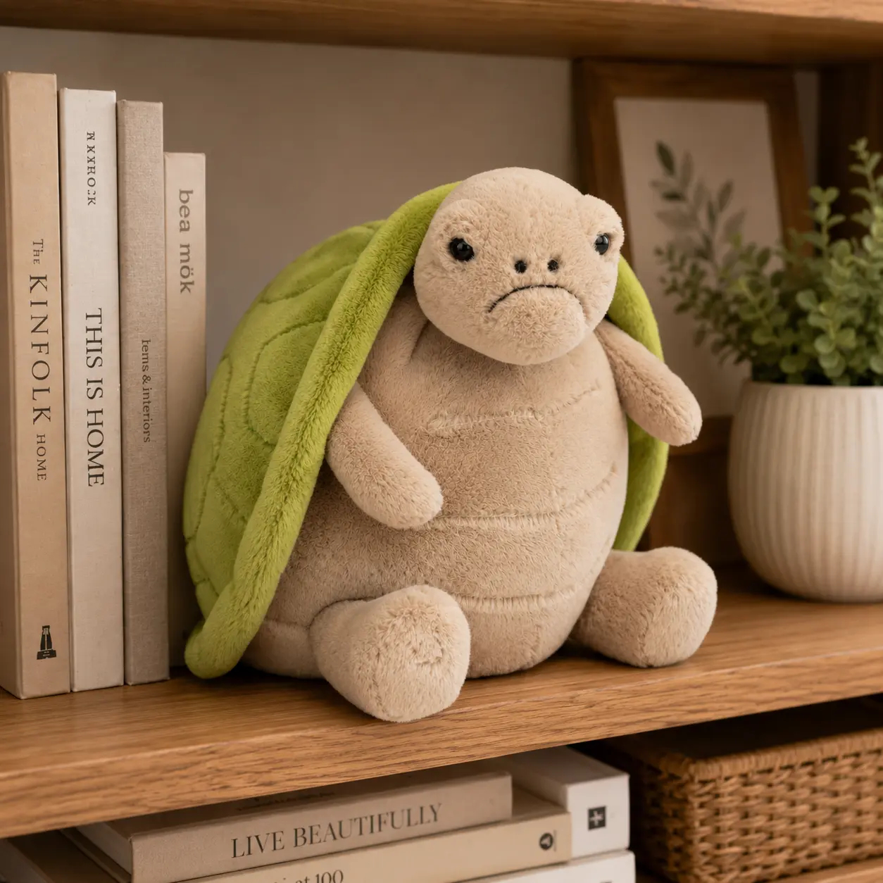 Jellycat Timmy Turtle Plush – The Grumpy Turtle Everyone Loves - Super Soft Stuffed Animal Gift