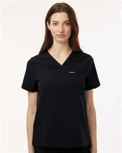 Jaanuu W10001 Women's Rhena Essential 1-Pocket Scrub V-Neck Top