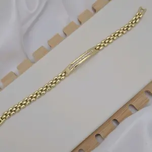 705 brazalete unisex gold plated