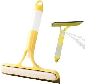 3 in 1 Window Cleaning Scraper, Window Squeegee with Sprayer for Shower Glass, Mirrors, Windows, and Car Windshield
